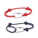 Maxbell Bracelet Handmade Adjustable Classic Chain for Men Women Birthday Holiday Red