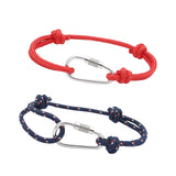 Maxbell Bracelet Handmade Adjustable Classic Chain for Men Women Birthday Holiday Red