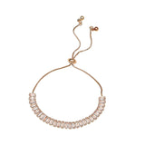 Maxbell Zircon Bracelet Luxury Shining Classic for Girls Graduation Anniversary Gold