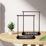 Maxbell Wooden Pendulum Display Frame Crystal Stand Mineral Rocks Desktop Decor A