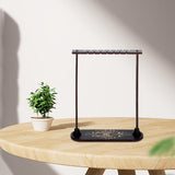 Maxbell Wooden Pendulum Display Frame Crystal Stand Mineral Rocks Desktop Decor A