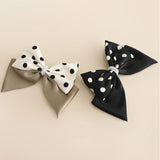Maxbell Large Bow Hair Clip with Dot Headwear Elegant Women for Party Wedding Black