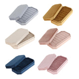 Maxbell Rings Display Holder with Lid Container Velvet for Multiple Rings option 1