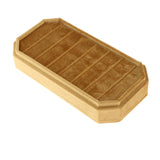 Maxbell Rings Display Holder with Lid Container Velvet for Multiple Rings option 1