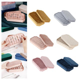 Maxbell Rings Display Holder with Lid Container Velvet for Multiple Rings option 1