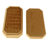 Maxbell Rings Display Holder with Lid Container Velvet for Multiple Rings option 1