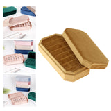 Maxbell Rings Display Holder with Lid Container Velvet for Multiple Rings option 1