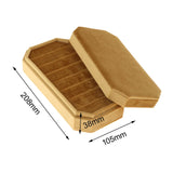 Maxbell Rings Display Holder with Lid Container Velvet for Multiple Rings option 1