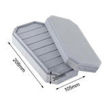 Maxbell Rings Display Holder with Lid Container Velvet for Multiple Rings option 2