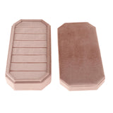 Maxbell Rings Display Holder with Lid Container Velvet for Multiple Rings option 3