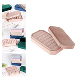 Maxbell Rings Display Holder with Lid Container Velvet for Multiple Rings option 3