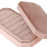 Maxbell Rings Display Holder with Lid Container Velvet for Multiple Rings option 3