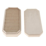 Maxbell Rings Display Holder with Lid Container Velvet for Multiple Rings option 4