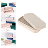 Maxbell Rings Display Holder with Lid Container Velvet for Multiple Rings option 4