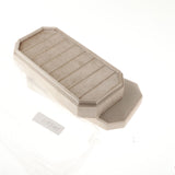 Maxbell Rings Display Holder with Lid Container Velvet for Multiple Rings option 4