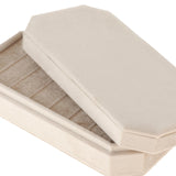 Maxbell Rings Display Holder with Lid Container Velvet for Multiple Rings option 4