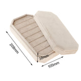 Maxbell Rings Display Holder with Lid Container Velvet for Multiple Rings option 4