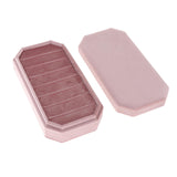 Maxbell Rings Display Holder with Lid Container Velvet for Multiple Rings option 5