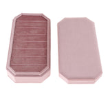 Maxbell Rings Display Holder with Lid Container Velvet for Multiple Rings option 5