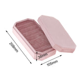 Maxbell Rings Display Holder with Lid Container Velvet for Multiple Rings option 5