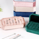 Maxbell Rings Display Holder with Lid Container Velvet for Multiple Rings option 6