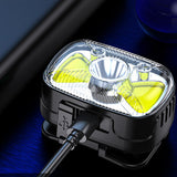 Maxbell Head Light Rechargeable Flashlight Lightweight for Hiking Cycling Gear