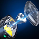 Maxbell Head Light Rechargeable Flashlight Lightweight for Hiking Cycling Gear