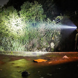 Maxbell Head Light Rechargeable Flashlight Lightweight for Hiking Cycling Gear