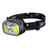 Maxbell Head Light Rechargeable Flashlight Lightweight for Hiking Cycling Gear