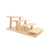 Maxbell Wood Shelf Display Shelves Showcase Fixtures for Candies Perfume Model 4tire