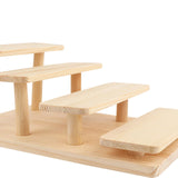 Maxbell Wood Shelf Display Shelves Showcase Fixtures for Candies Perfume Model 4tire