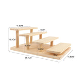 Maxbell Wood Shelf Display Shelves Showcase Fixtures for Candies Perfume Model 4tire