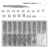 Maxbell 1000 Pieces Eyeglasses Repair Kit Nose Pad Replacement for Clock Eyeglass