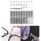 Maxbell 1000 Pieces Eyeglasses Repair Kit Nose Pad Replacement for Clock Eyeglass