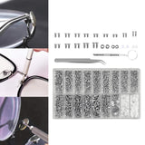 Maxbell 1000 Pieces Eyeglasses Repair Kit Nose Pad Replacement for Clock Eyeglass