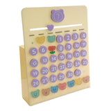 Maxbell Perpetual Calendar Educational Toys Acrylic Reusable for Desktop Decor  Storage Style