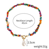 Maxbell Boho Beaded Choker Necklace Fashion Beads Decor Charms for Girls Teens
