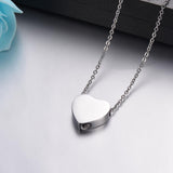 Maxbell Cremation Urn Necklace Stainless Steel Sealing for Argent