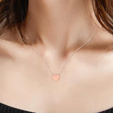 Maxbell Cremation Urn Necklace Stainless Steel Sealing for Rose Argent