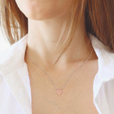 Maxbell Cremation Urn Necklace Stainless Steel Sealing for Rose Argent