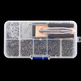 Maxbell 500 Pieces Screws Nuts Eyeglasses Repair Tool Kit Micro Screwdriver Eyewear