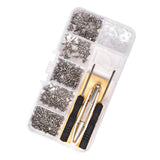 Maxbell 500 Pieces Screws Nuts Eyeglasses Repair Tool Kit Micro Screwdriver Eyewear