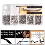 Maxbell 500 Pieces Screws Nuts Eyeglasses Repair Tool Kit Micro Screwdriver Eyewear