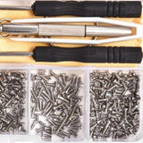 Maxbell 500 Pieces Screws Nuts Eyeglasses Repair Tool Kit Micro Screwdriver Eyewear