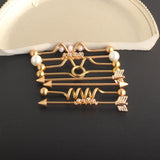 Maxbell 8Pcs Industrial Barbell Stud Earring Earring Unisex