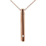 Maxbell Stainless Steel Memorial Urn Necklace Waterproof Charm Trendy for Xmas Rose Red and Chain