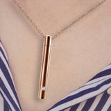 Maxbell Stainless Steel Memorial Urn Necklace Waterproof Charm Trendy for Xmas Rose Red and Chain