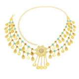 Maxbell Retro Style Belly Waist Chain Waist Belt Tassel Hollow Costume Accessory Golden
