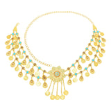Maxbell Retro Style Belly Waist Chain Waist Belt Tassel Hollow Costume Accessory Golden