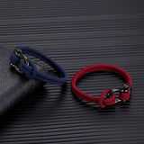 Maxbell Couples Rope Bracelet Bangle Fashion Waterproof for Camping Outdoor Blue